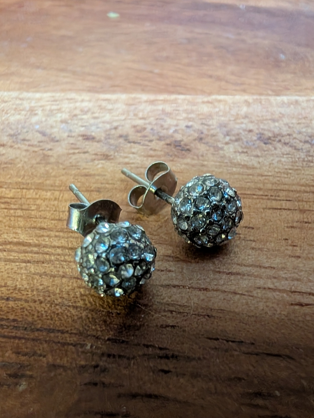 LOFT Crystal Pavé Ball Studs - Silver